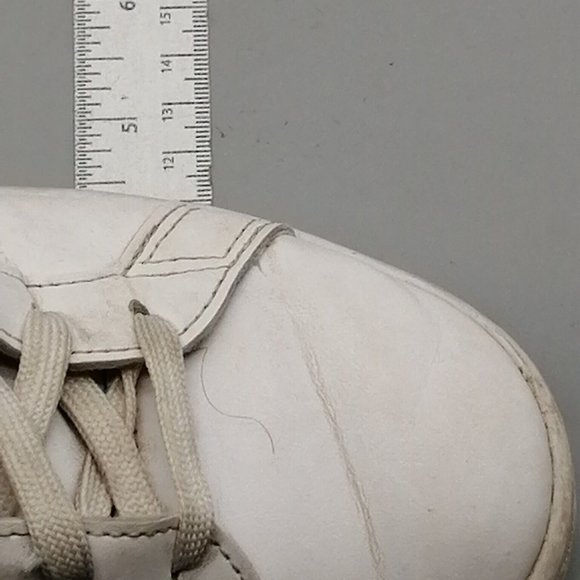 Adidas Womens Sneaker White Pink Trim Lace Up Walking Shoe Round Toe Low Top 8.5 - Picture 7 of 11